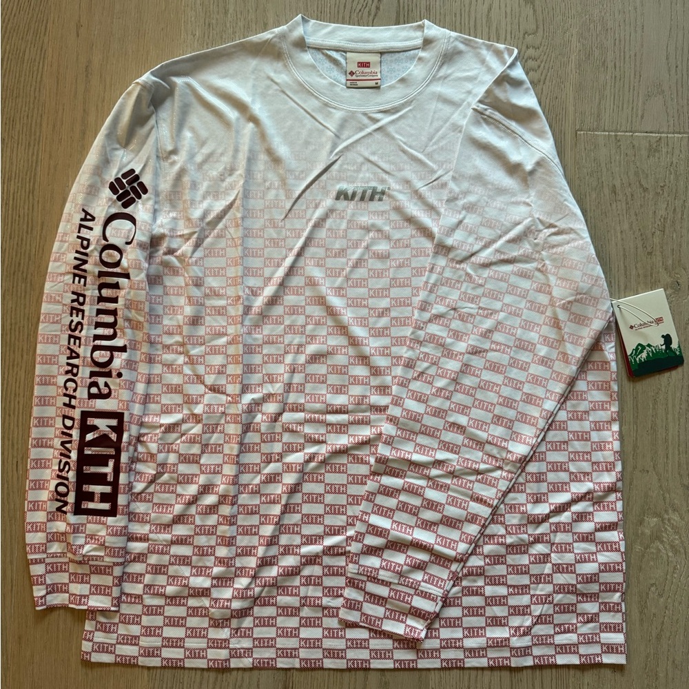 NWT Kith for Columbia Deflector 2.0 Long Sleeve - Red Velvet